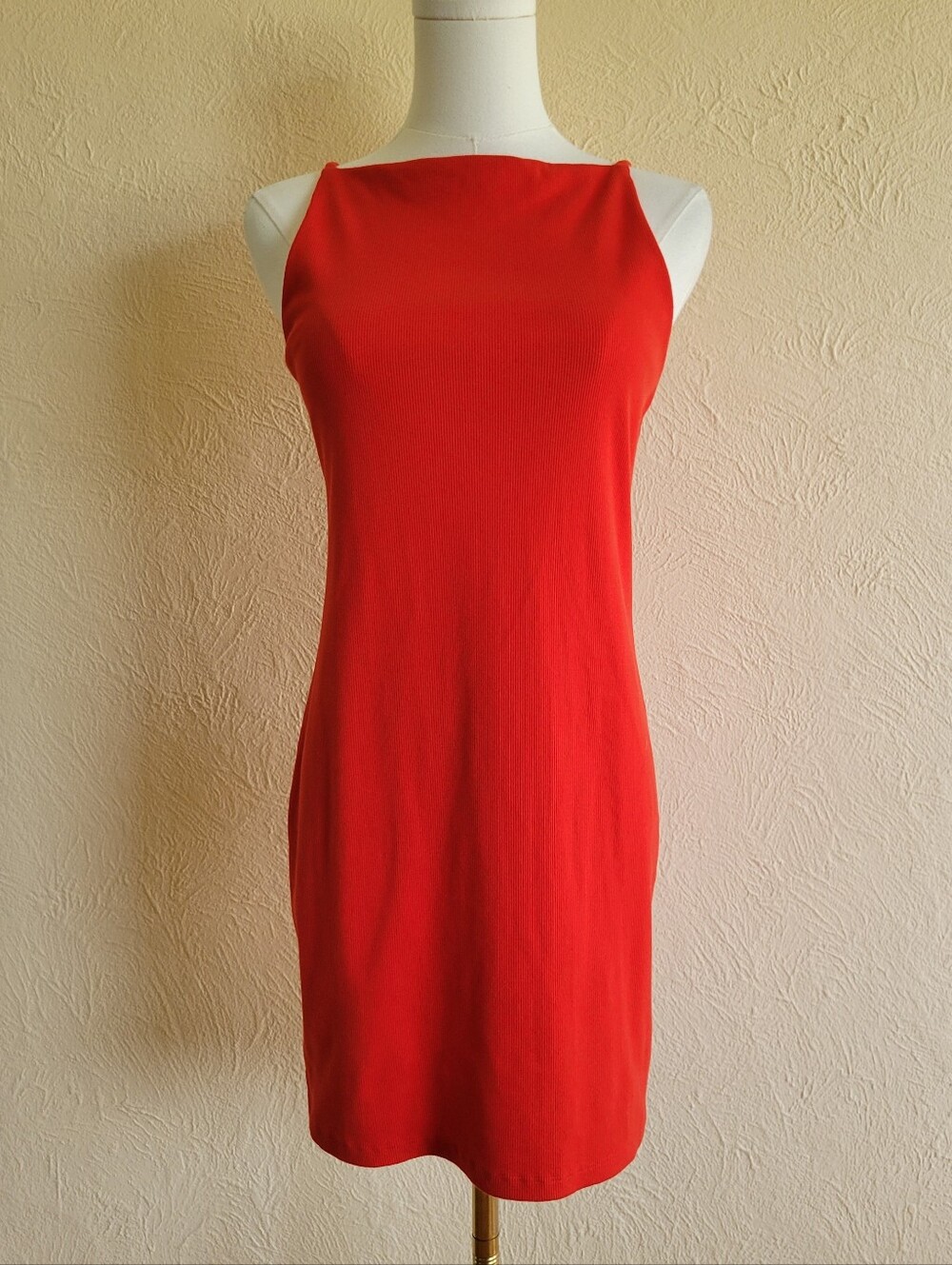 A New Day | Bright Orange Red Mini Dress